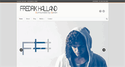 Desktop Screenshot of officialfredrikhalland.com